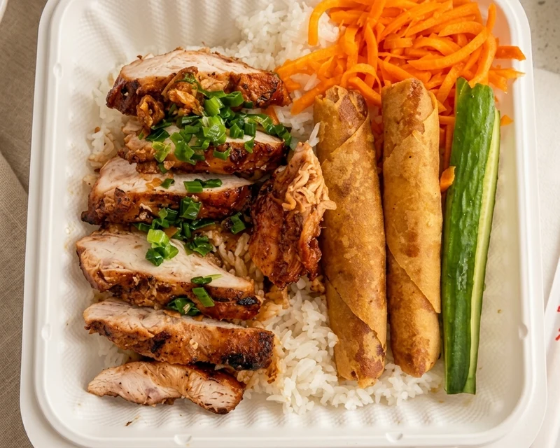 Grilled Lemongrass Chicken Bowl at Thai Tai Vietnamese, Calgary