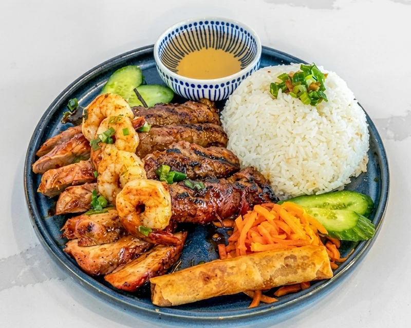 Ultimate Bowl, a Vietnamese rice bowl at Thai Tai Vietnamese, Calgary